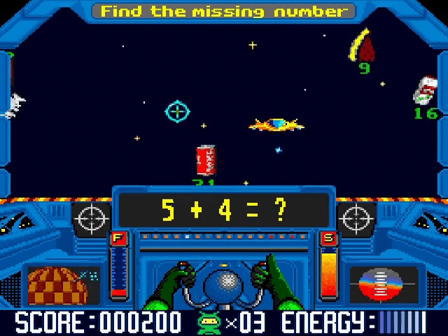 Math Blaster Episode 1 screenshot 3 for Super Nintendo